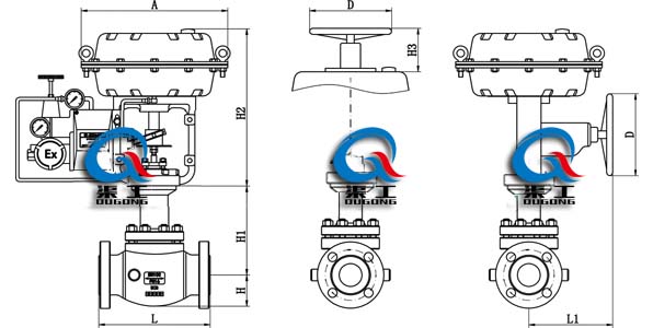 ZJHBW-P/M氣動(dòng)保溫調(diào)節(jié)閥、夾套保溫氣動(dòng)調(diào)節(jié)閥 (外形尺寸圖)